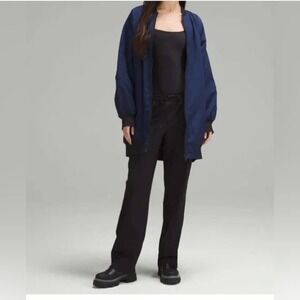 lululemon Oversized Nonstop‎ Bomber Jacket Reversible Navy Black Women's 12